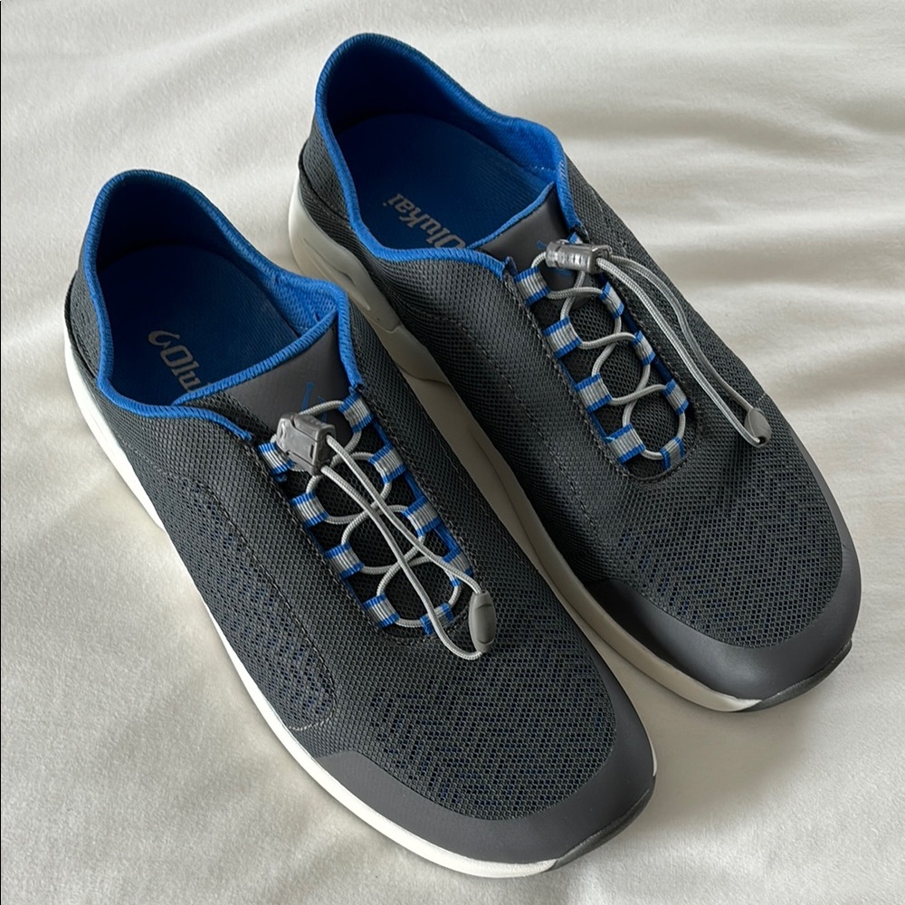 OluKai Inana Sneakers Size 9 Men’s Grey Blue